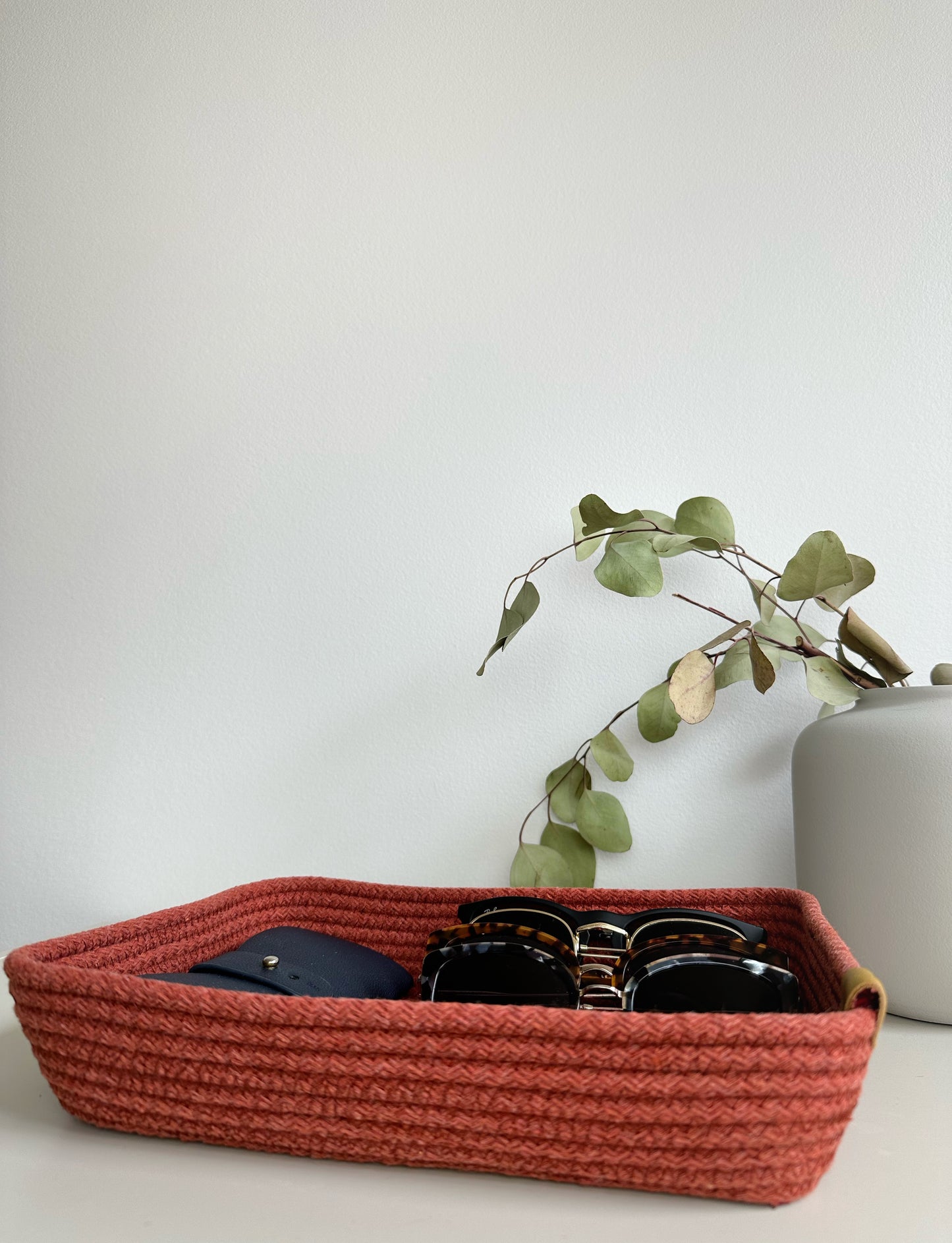 Panier Soga rectangle terracotta