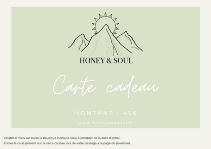 Carte cadeau Honey Decoration