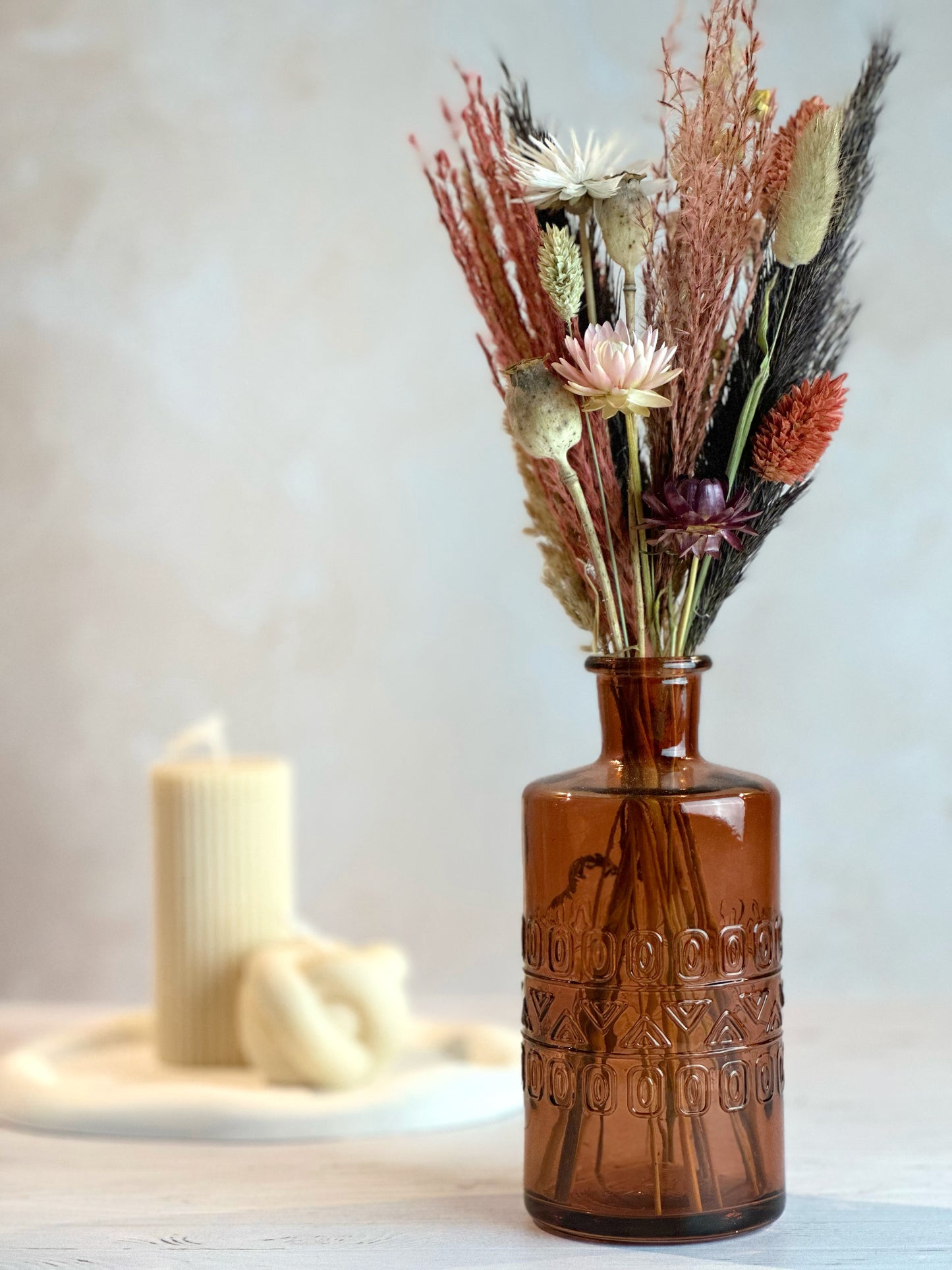 Fleurs séchées en vase Alberta